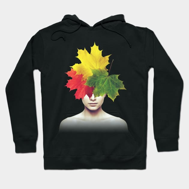 Autumn head portrait Hoodie by reesea